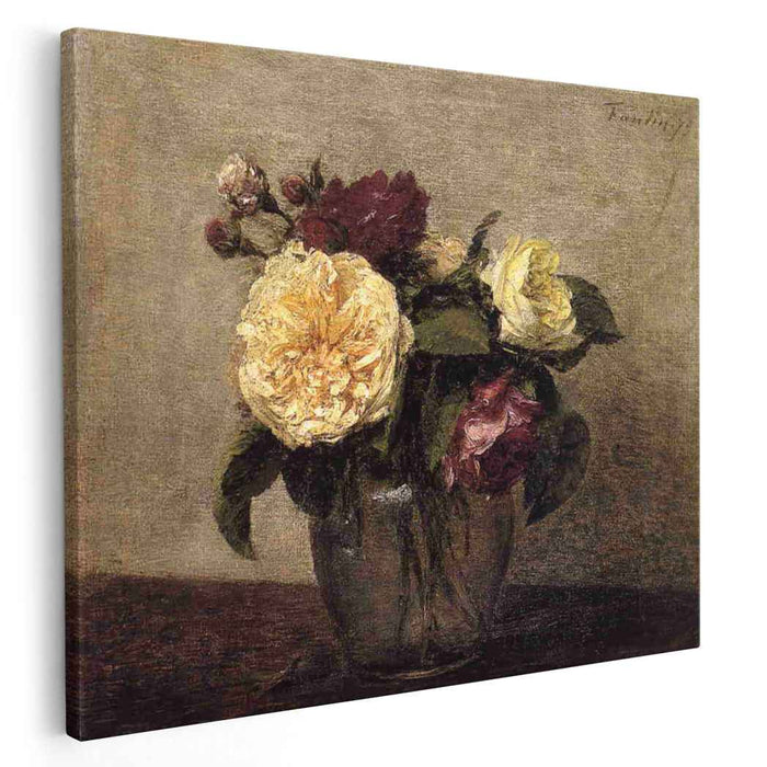 Yellow and Red Roses (1879) by Henri Fantin-Latour