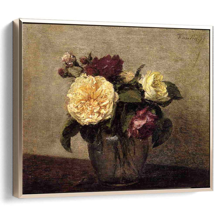 Yellow and Red Roses (1879) by Henri Fantin-Latour