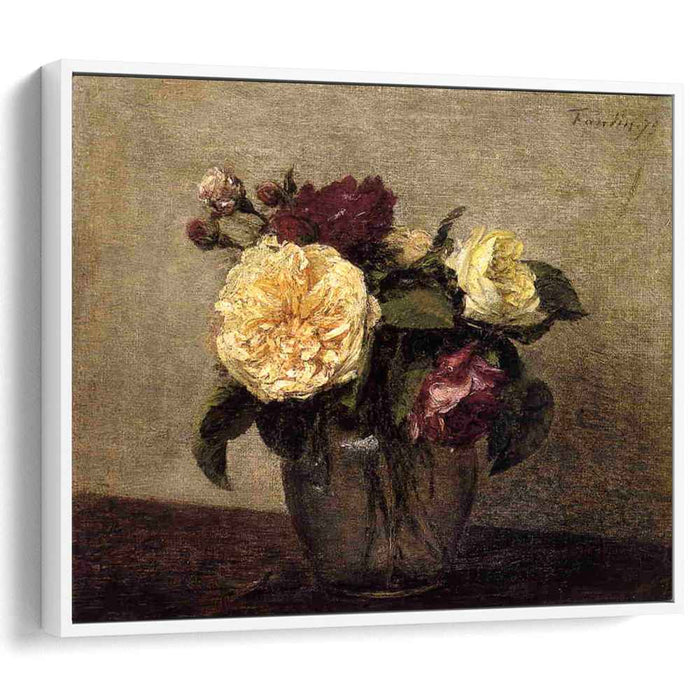 Yellow and Red Roses (1879) by Henri Fantin-Latour