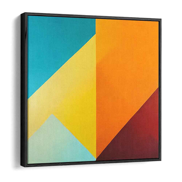 Vibrant Disarray Splash: Bold Abstract Color Block Canvas Art Print