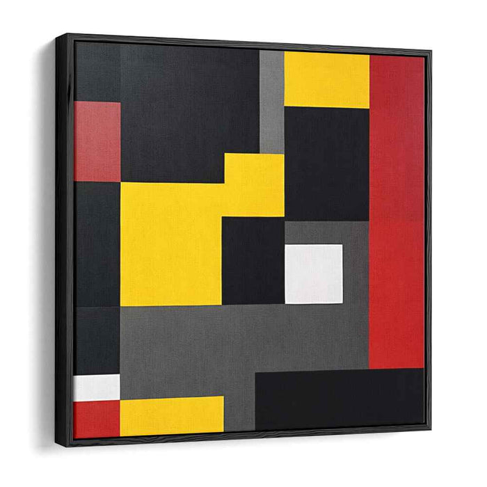 Vibrant Spectrum Abstract Vision: Bold Primary Colors Abstract Canvas Art