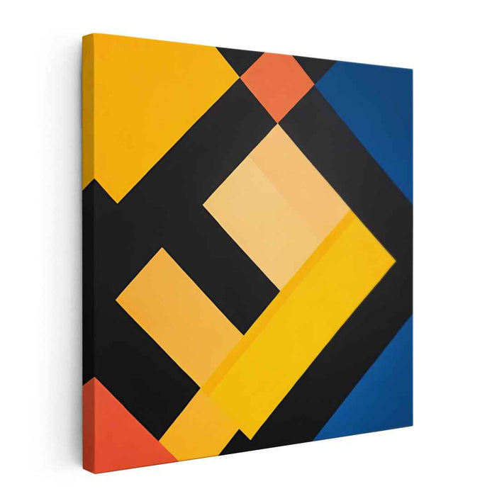 Yellow Geometric Abstract #007