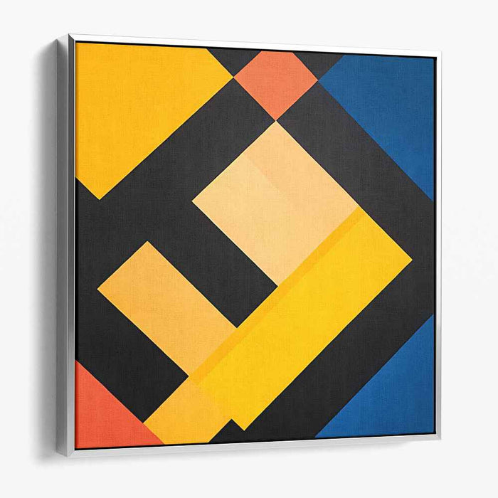 Yellow Geometric Abstract #007