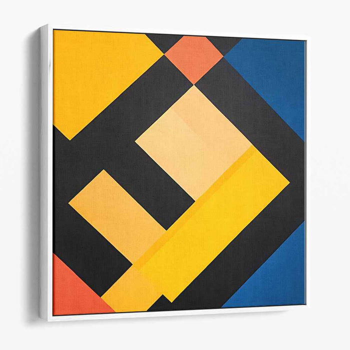 Yellow Geometric Abstract #007