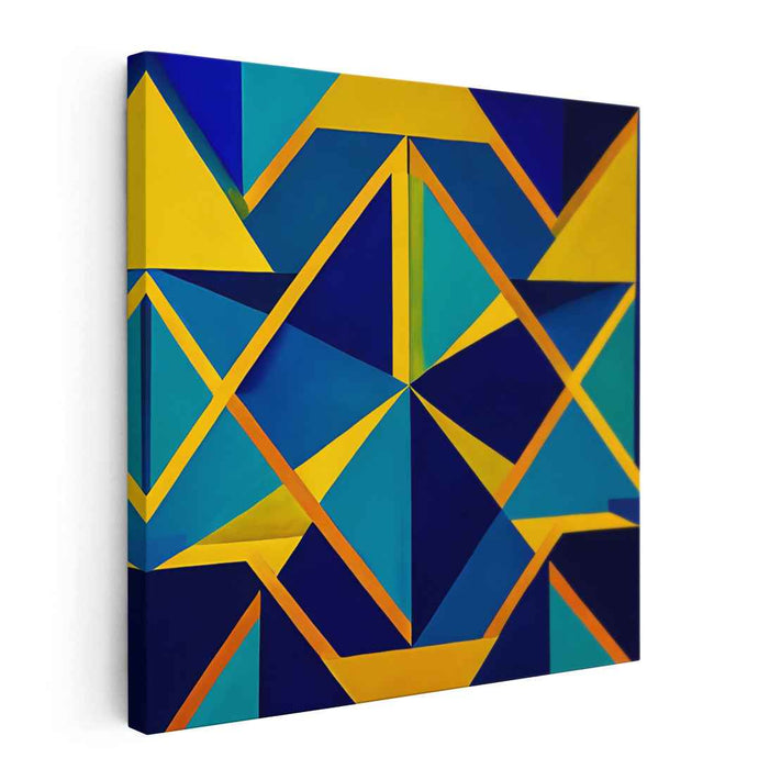 Yellow Geometric Abstract #021