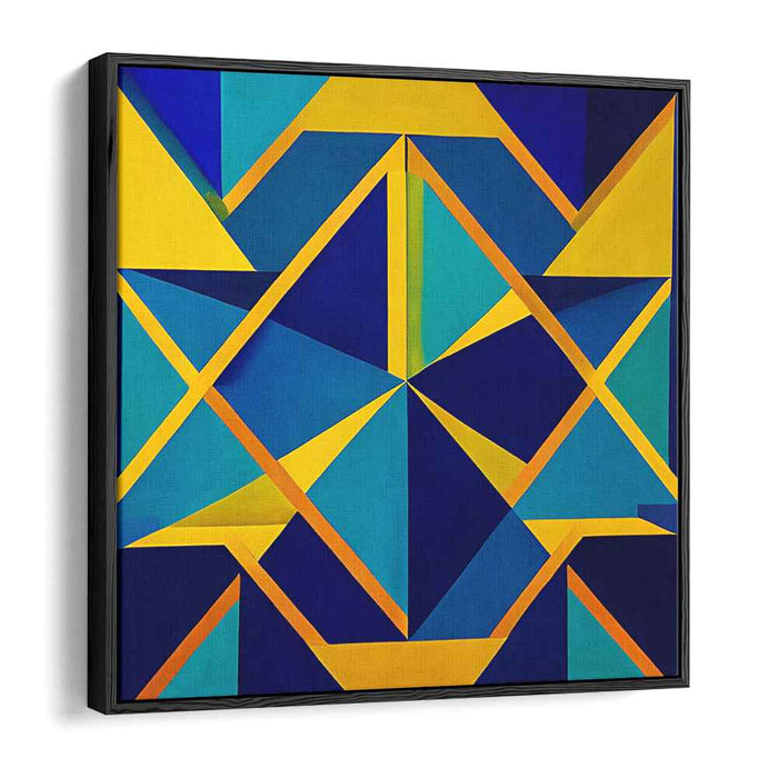 Yellow Geometric Abstract #021