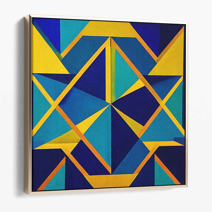 Yellow Geometric Abstract #021