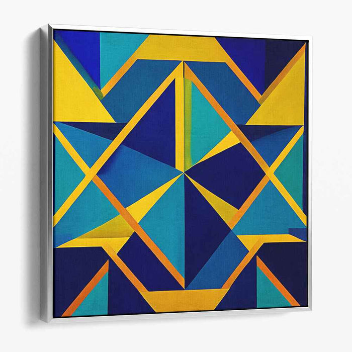 Yellow Geometric Abstract #021