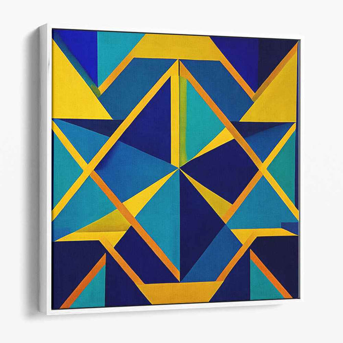 Yellow Geometric Abstract #021