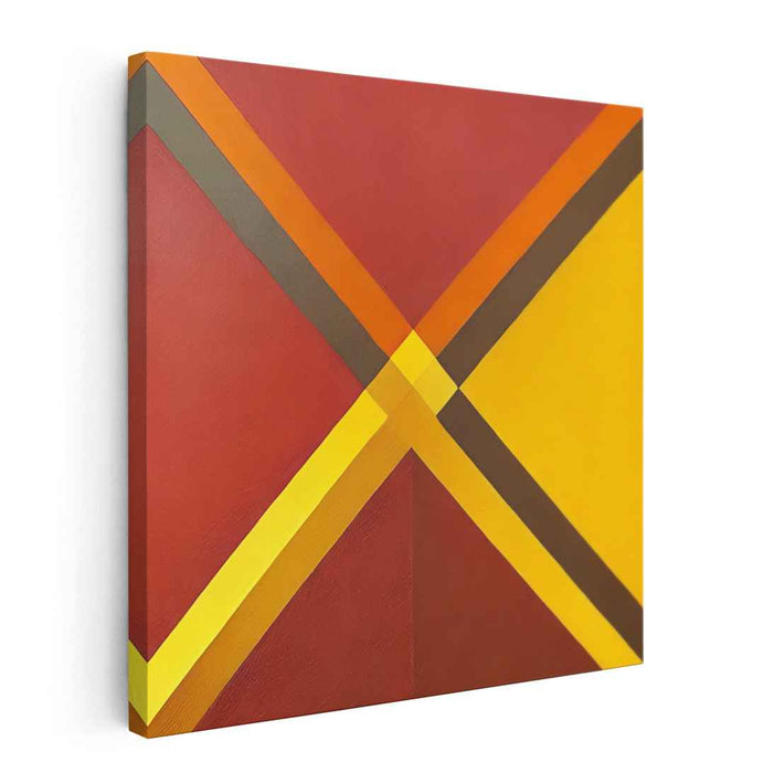 Yellow Geometric Abstract #025