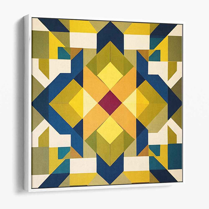 Yellow Geometric Abstract #026