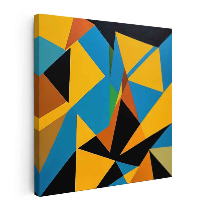 Colorful Dreamscape Creation: Vibrant Abstract Shapes Canvas Art Print