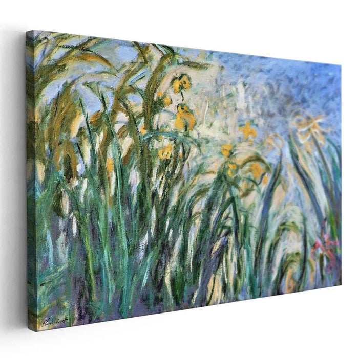 Yellow Irises and Malva (1917) by Claude Monet