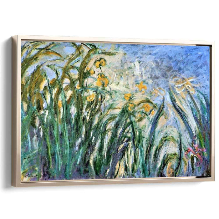 Yellow Irises and Malva (1917) by Claude Monet