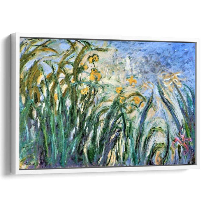 Yellow Irises and Malva (1917) by Claude Monet