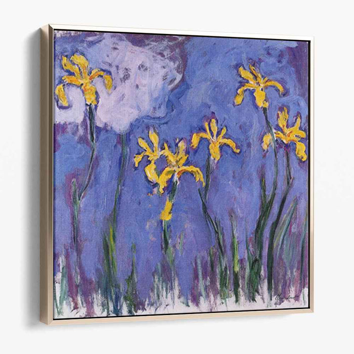 Yellow Irises with Pink Cloud (1917) by Claude Monet