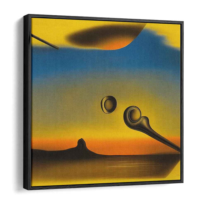 Dreamscape Sunset: Surrealist Abstract Landscape Canvas Art Print