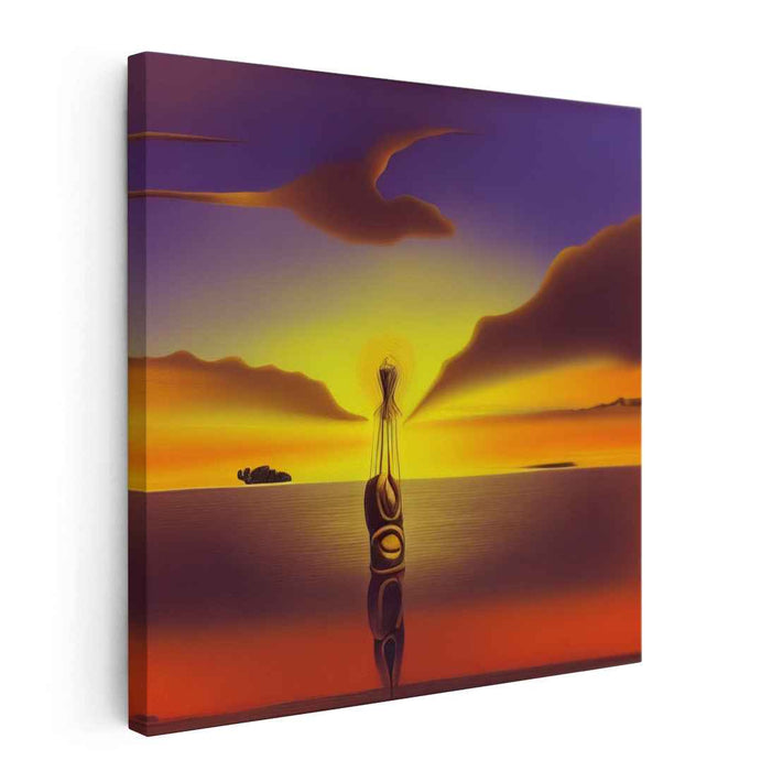 Echoes of Chromatic Reflection: Abstract Reflection in Vibrant Hues