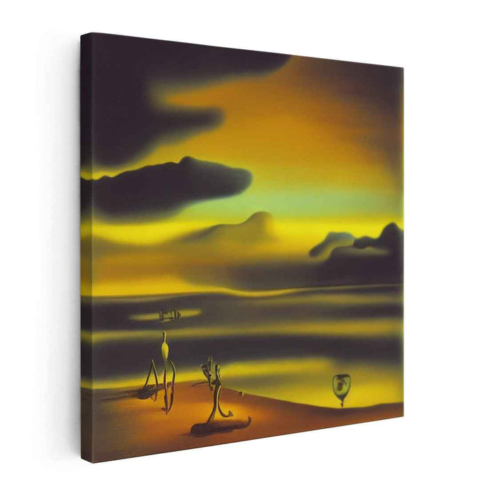 Eternal Visions: Surrealist Landscape with Mysterious Figures