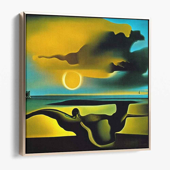 Twilight Dreamscape Unveiled: Surreal Sunset Canvas Art Print