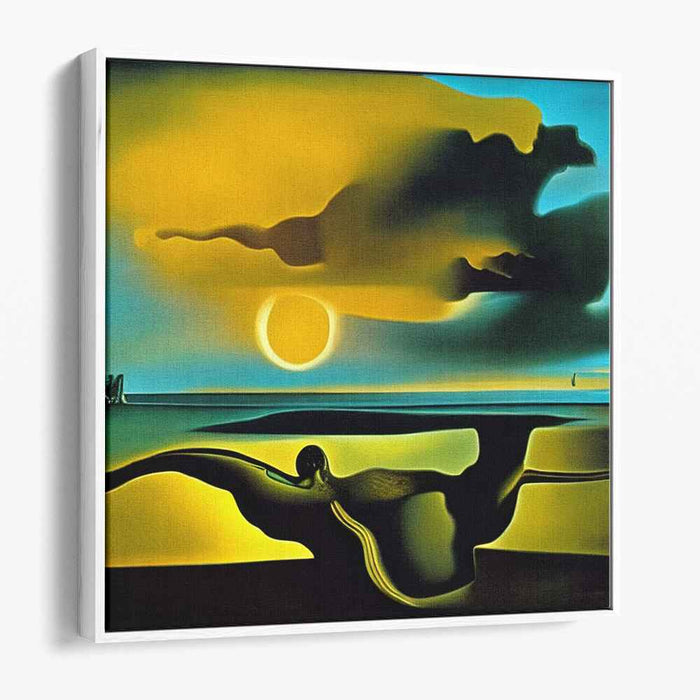 Twilight Dreamscape Unveiled: Surreal Sunset Canvas Art Print