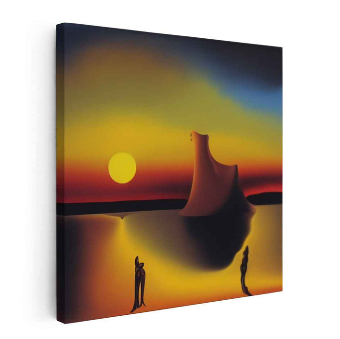 Ethereal Phantasmagoria: Surreal Dreamscape with Abstract Figures