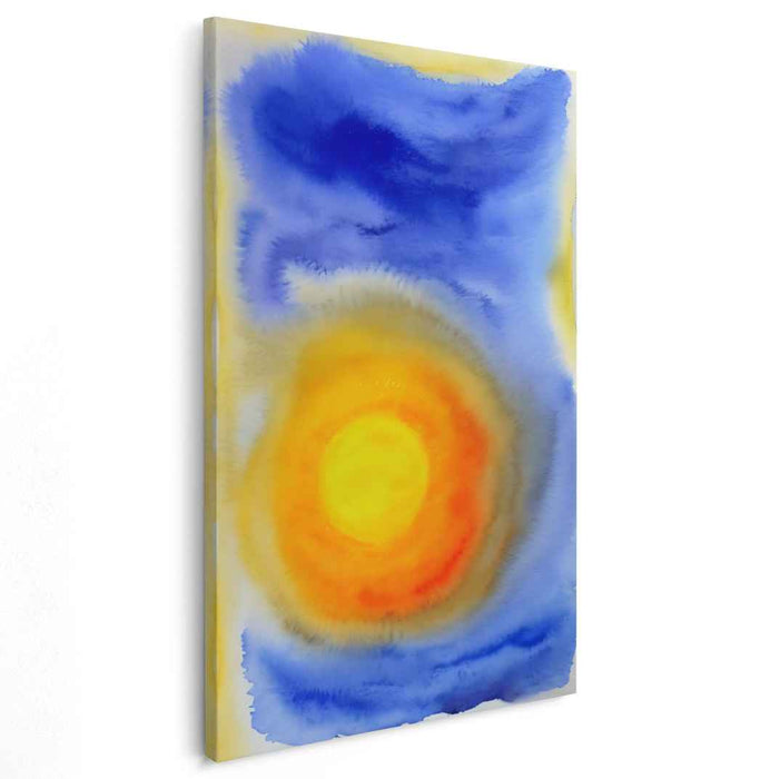 Yellow Watercolor Sunset #213