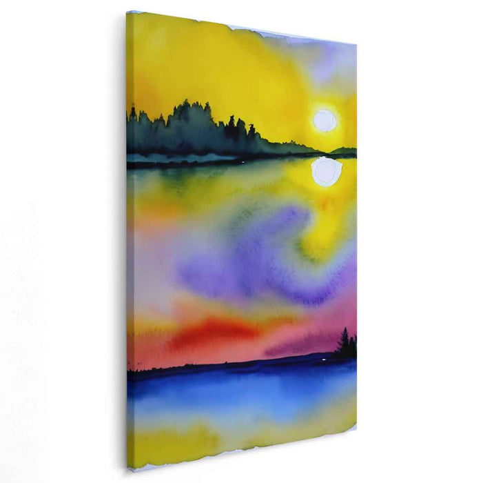 Whispers Of Rainbow Symphony: A Surreal Watercolor Dreamscape