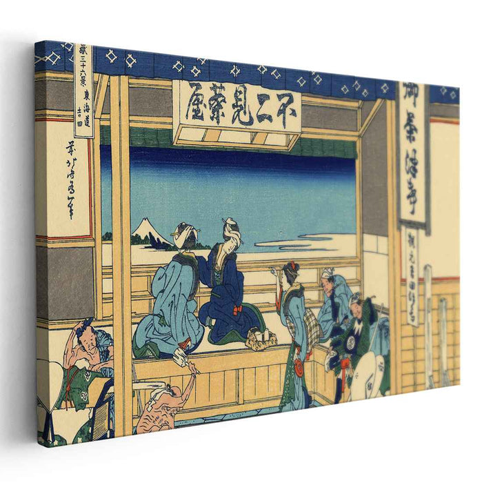 Yoshida at Tokaido by Katsushika Hokusai