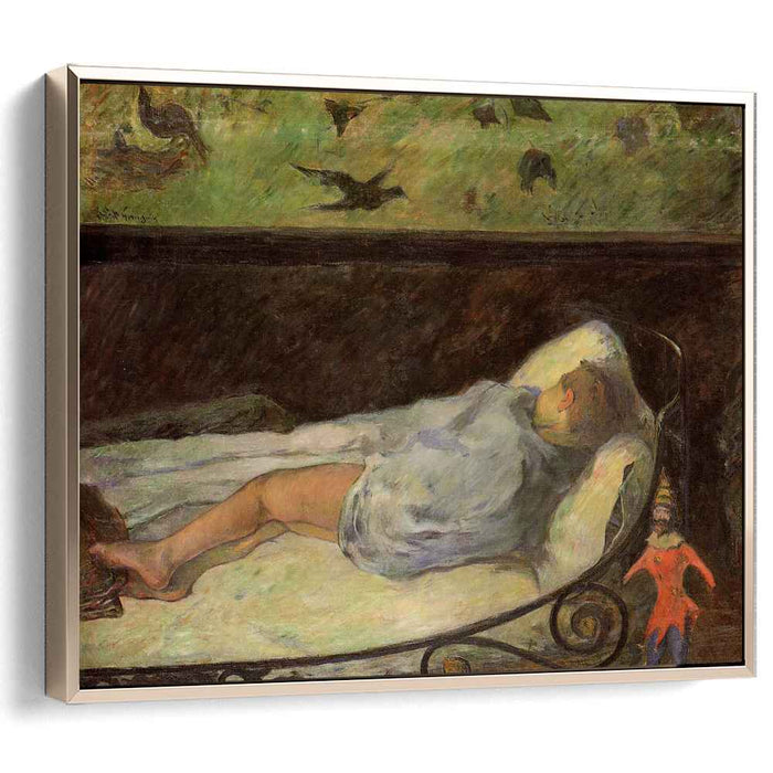 Young Girl Dreaming (Study of a Child Asleep) (1881) by Paul Gauguin