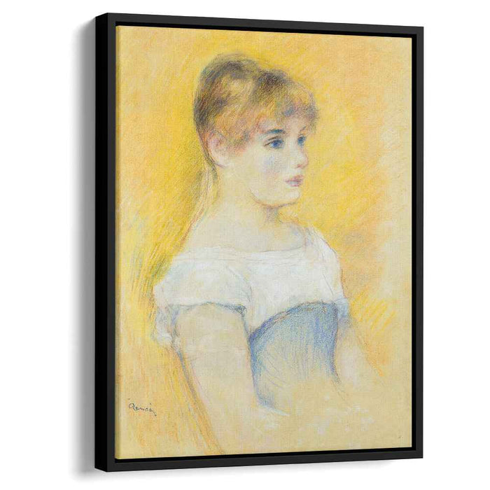 Young Girl in a Blue Corset by Pierre-Auguste Renoir