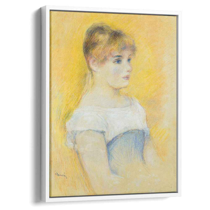 Young Girl in a Blue Corset by Pierre-Auguste Renoir