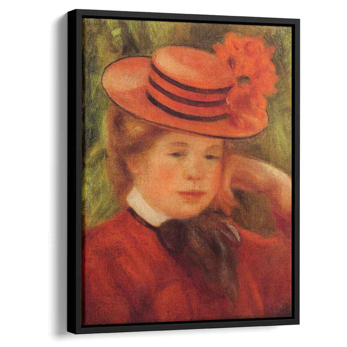 Young Girl in a Red Hat (1899) by Pierre-Auguste Renoir