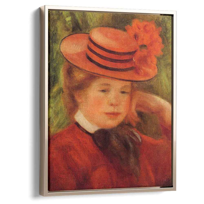 Young Girl in a Red Hat (1899) by Pierre-Auguste Renoir