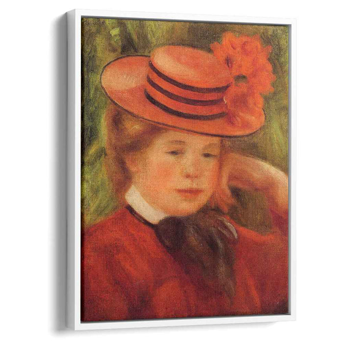 Young Girl in a Red Hat (1899) by Pierre-Auguste Renoir