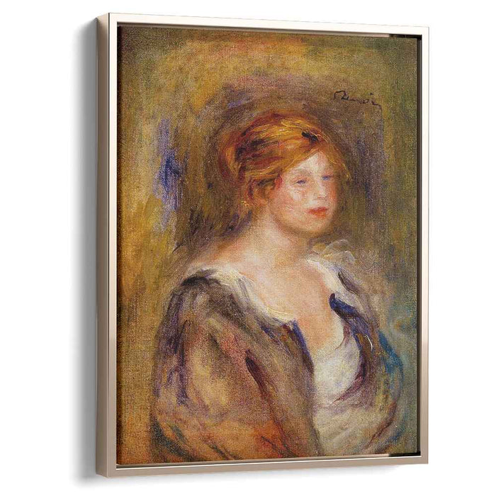 Young Girl in Blue (Head of a Blond Woman) (1909) by Pierre-Auguste Renoir