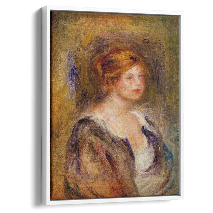 Young Girl in Blue (Head of a Blond Woman) (1909) by Pierre-Auguste Renoir