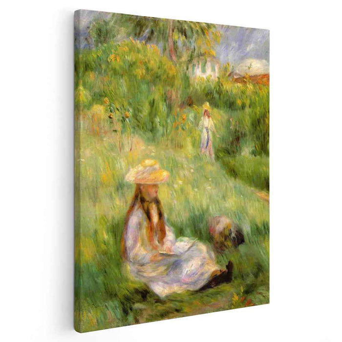 Young Girl in the Garden at Mezy (1891) by Pierre-Auguste Renoir