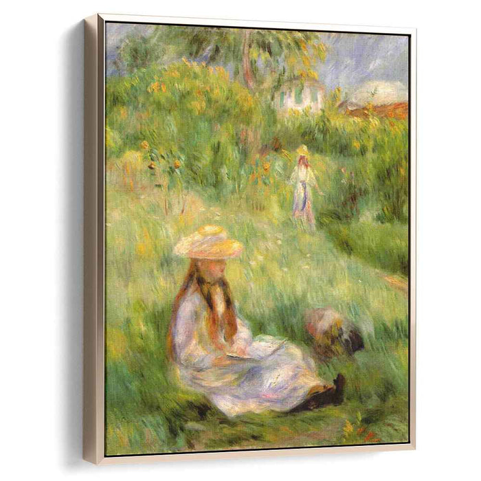 Young Girl in the Garden at Mezy (1891) by Pierre-Auguste Renoir