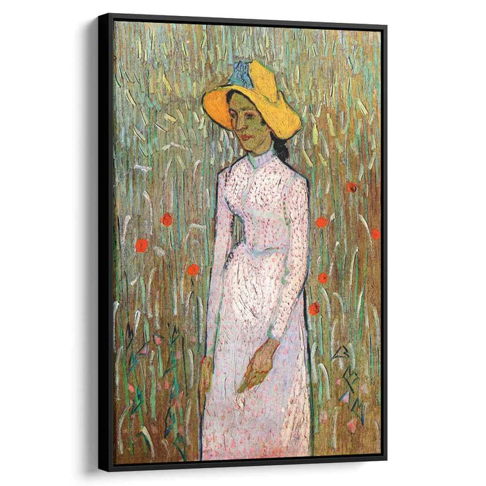 Young Girl Standing Against a Background of Wheat (1890) by Vincent van Gogh