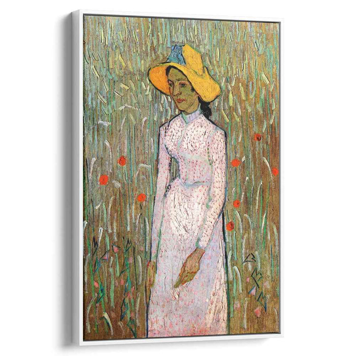 Young Girl Standing Against a Background of Wheat (1890) by Vincent van Gogh