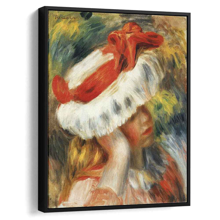 Young Girl with a Hat (1895) by Pierre-Auguste Renoir