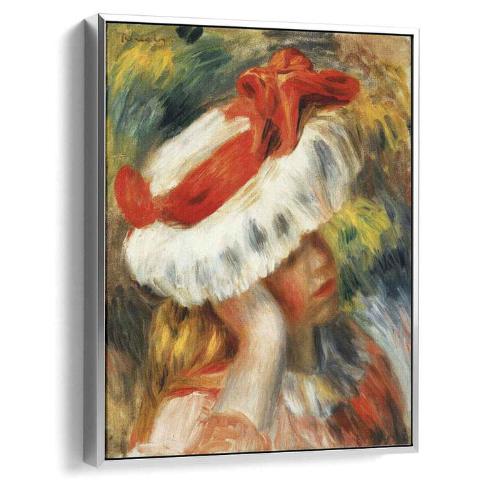 Young Girl with a Hat (1895) by Pierre-Auguste Renoir
