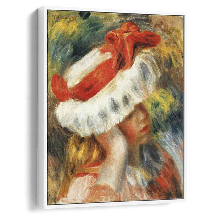 Young Girl with a Hat (1895) by Pierre-Auguste Renoir