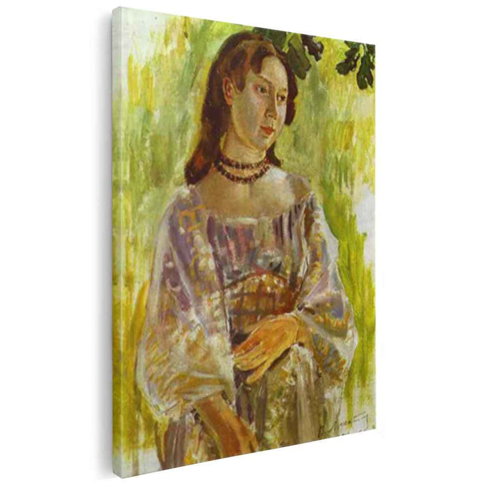 Young Girl with a Necklace (1904) by Victor Borisov-Musatov