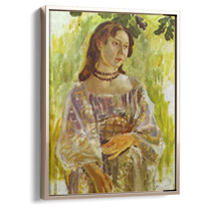 Young Girl with a Necklace (1904) by Victor Borisov-Musatov