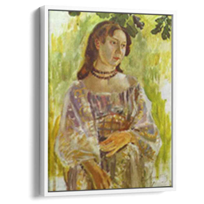 Young Girl with a Necklace (1904) by Victor Borisov-Musatov