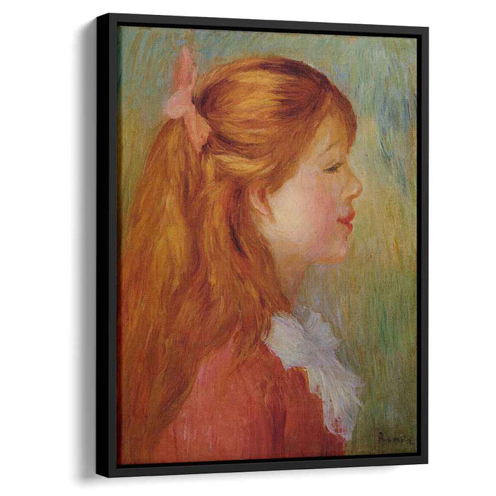 Young Girl with Long Hair in Profile (1890) by Pierre-Auguste Renoir