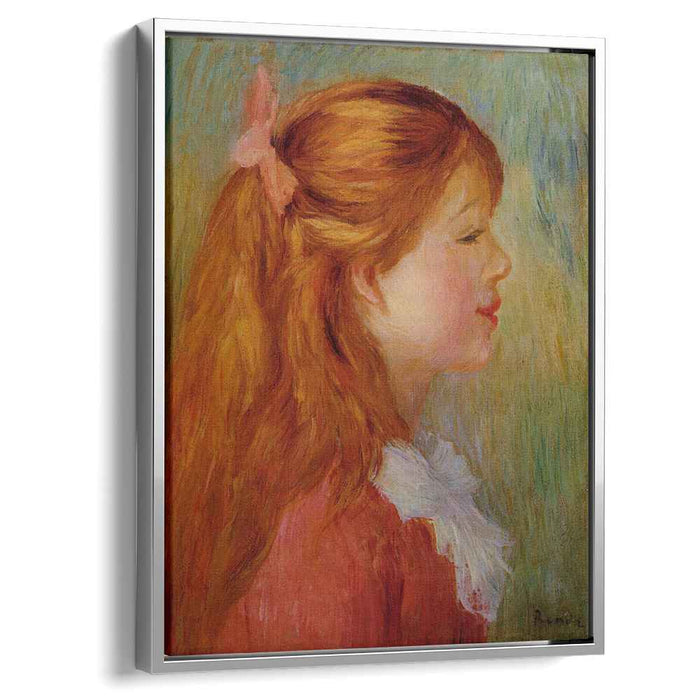 Young Girl with Long Hair in Profile (1890) by Pierre-Auguste Renoir