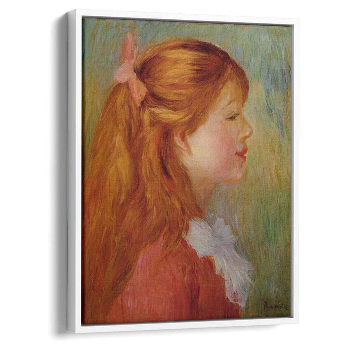 Young Girl with Long Hair in Profile (1890) by Pierre-Auguste Renoir